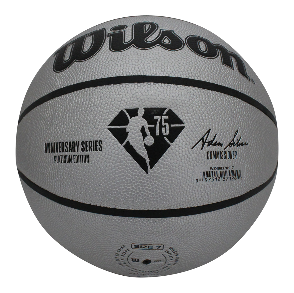 Magic Johnson Autographed/Signed 75th Anniversary Basketball Beckett