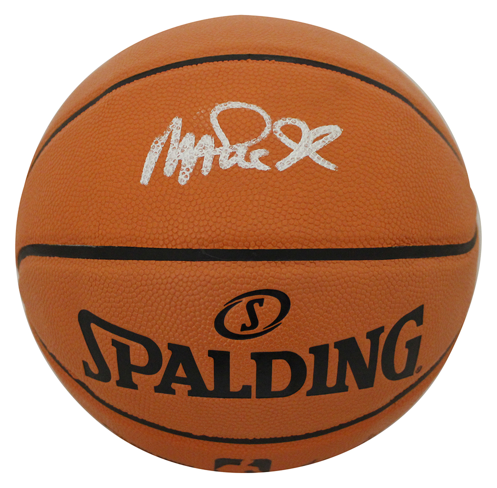 Magic Johnson Autographed Los Angeles Lakers Spalding I/O Basketball BAS 28490