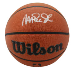 Magic Johnson Autographed Los Angeles Lakers Wilson Basketball Beckett