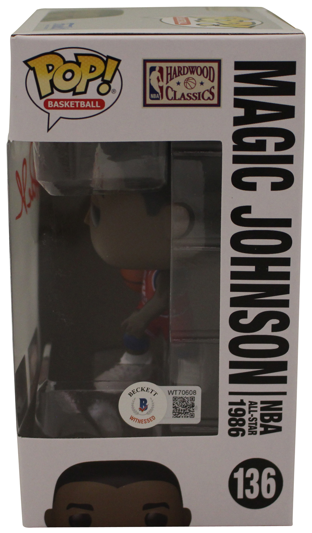 Magic Johnson Signed NBA All Stars Funko Pop #136 Target Exclusive Beckett