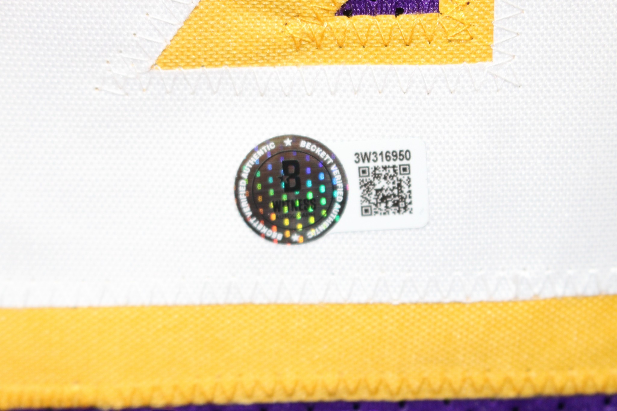 Magic Johnson Autographed/Signed Pro Style Sz XL Purple Jersey Beckett W 55360 3 Magic Johnson Autographed/Signed Pro Style Sz XL Purple Jersey Beckett W 55360