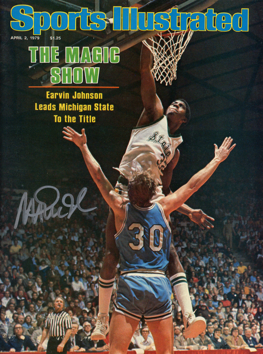 Magic Johnson Autographed 4/2/1979 Sports Illustrated Magazine Beckett