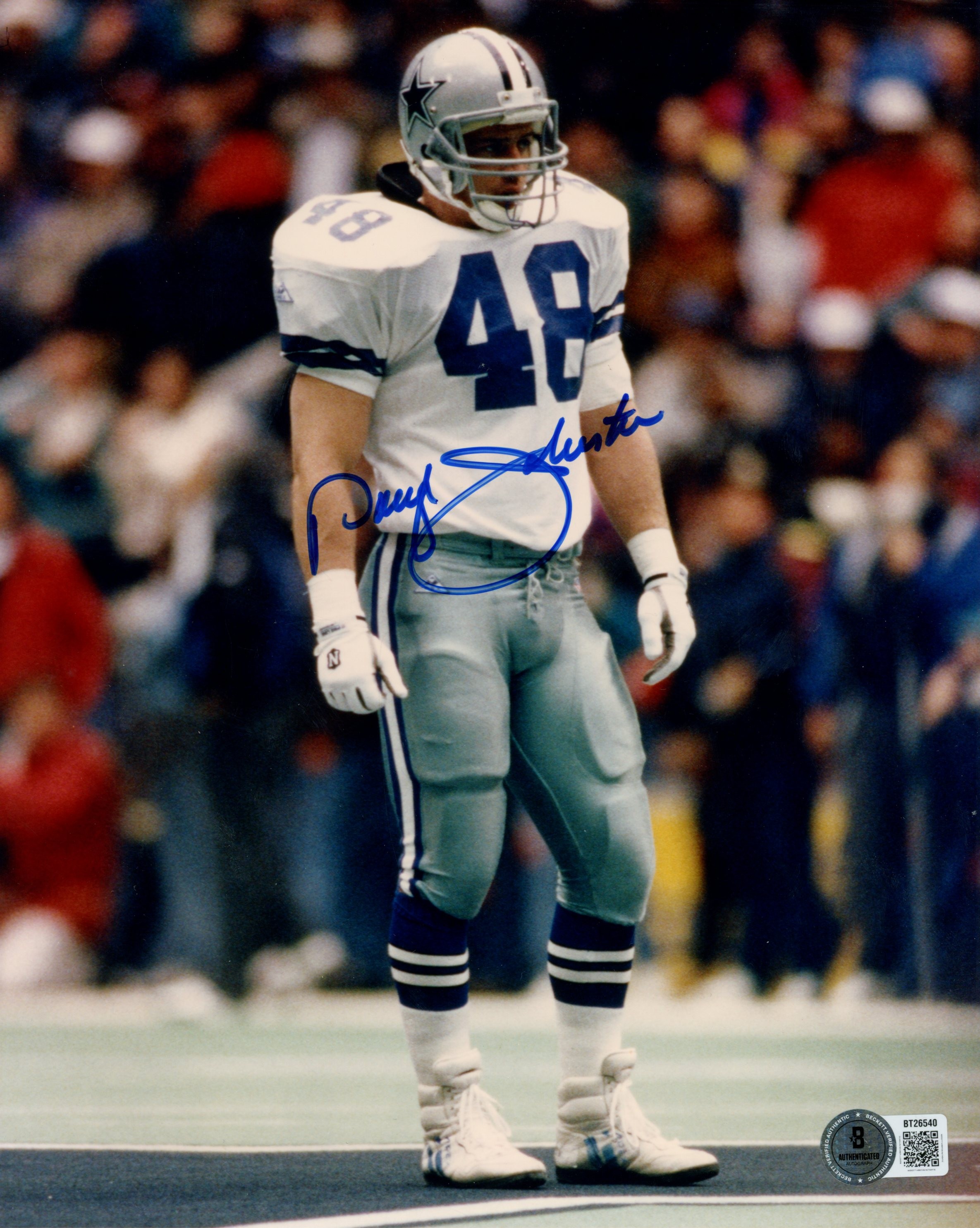 Daryl Johnston Autographed Dallas Cowboys 8x10 Photo Beckett 56736