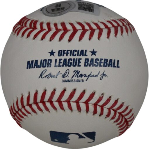 Tommy John Autographed/Signed New York Yankees OML Baseball Beckett 50120