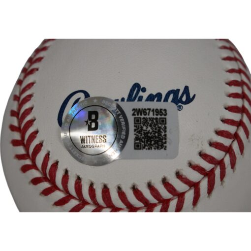 Tommy John Autographed/Signed New York Yankees OML Baseball Beckett 50120