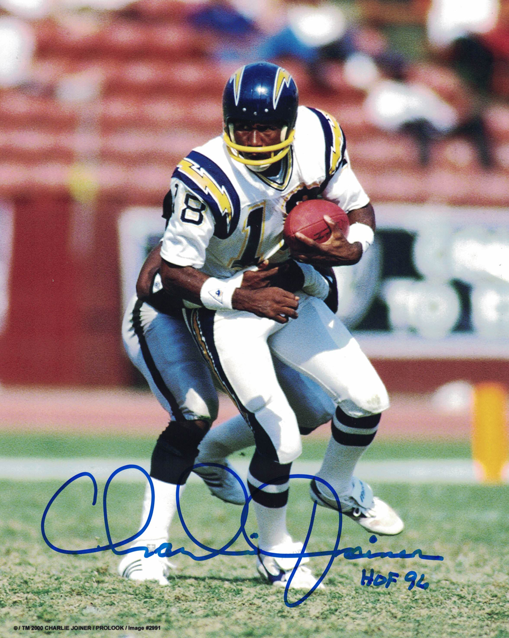 Charlie Joiner Autographed/Signed San Diego Chargers 8x10 Photo 27857