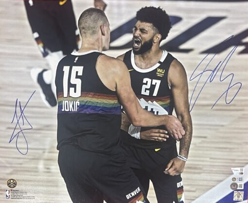 Jamal Murray Nikola Jokic Signed Denver Nuggets 16x20 Photo FAN