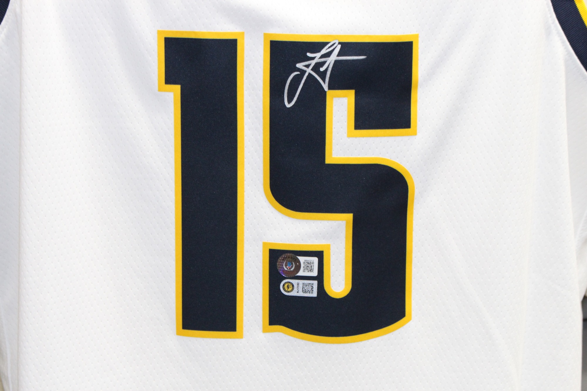 Nikola Jokic Autographed Denver Nuggets Nike White Jersey Beckett