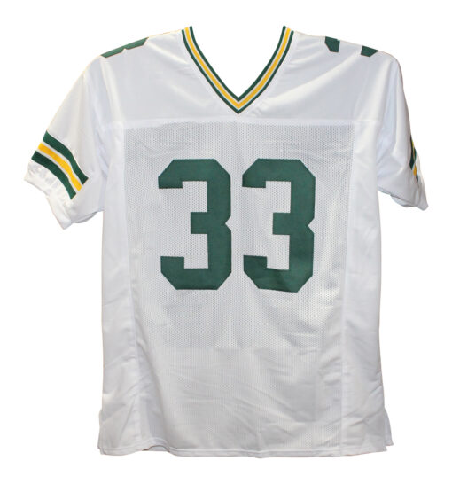 Aaron Jones Autograhed/Signed Pro Style White XL Jersey Beckett