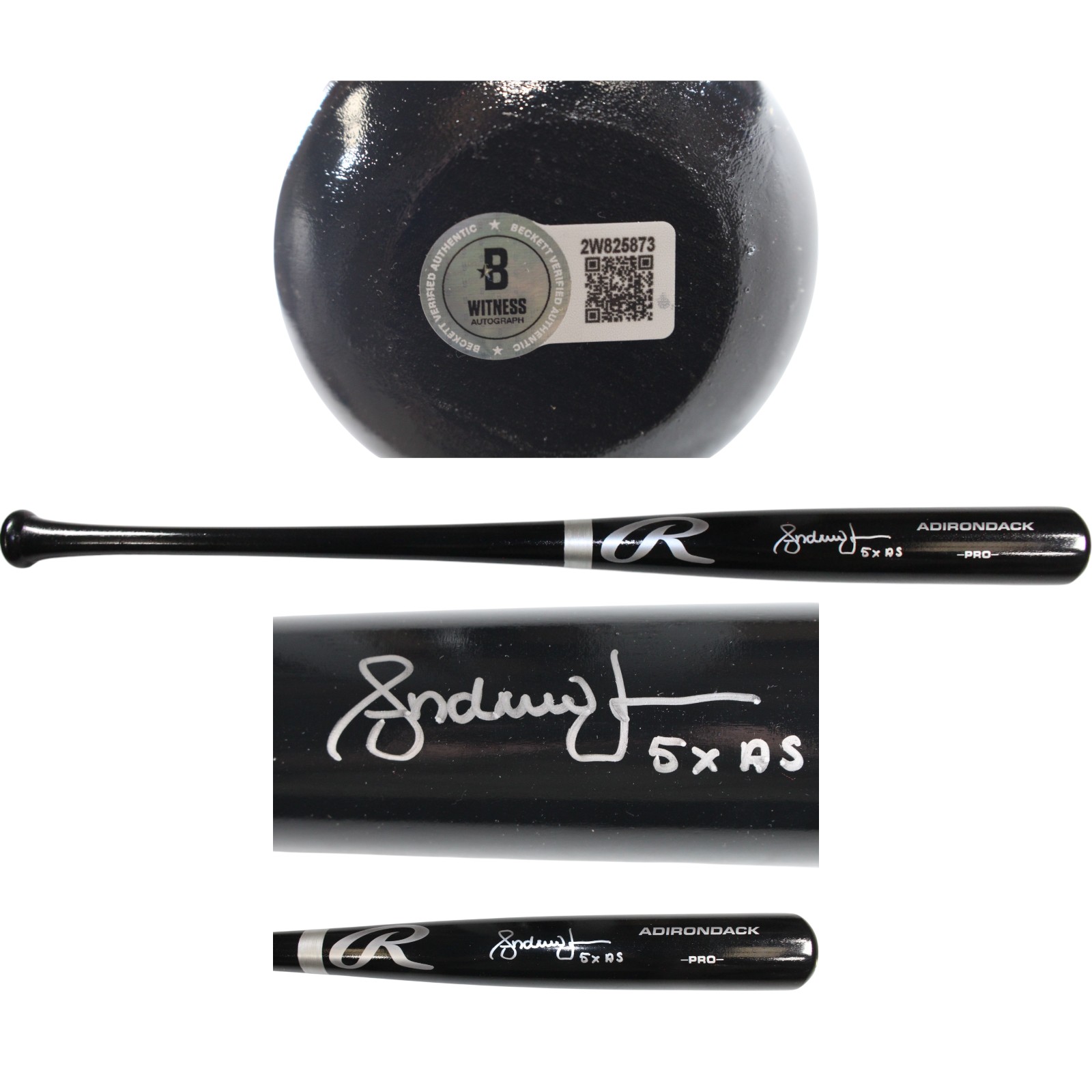 Andruw Jones Autographed Atlanta Braves Rawlings Baseball Bat Beckett 51660 1 Andruw Jones Autographed Atlanta Braves Rawlings Baseball Bat Beckett 51660