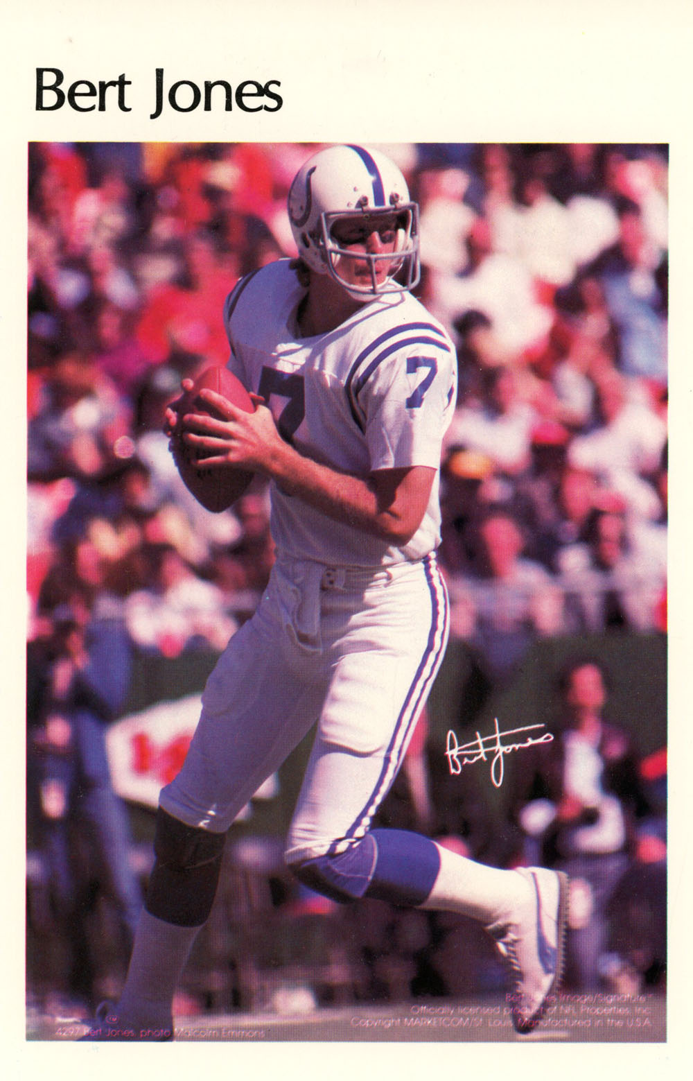 Bert Jones Baltimore Colts Mini Poster 14/50 Marketcom 46211