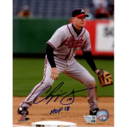 Chipper Jones Autographed/Signed Atlanta Braves 8x10 Photo Fanatics 51663