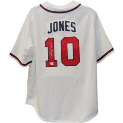 Chipper Jones Autographed Atlanta Braves M&N 1995 sz52 Jersey HOF Fanatics 51846