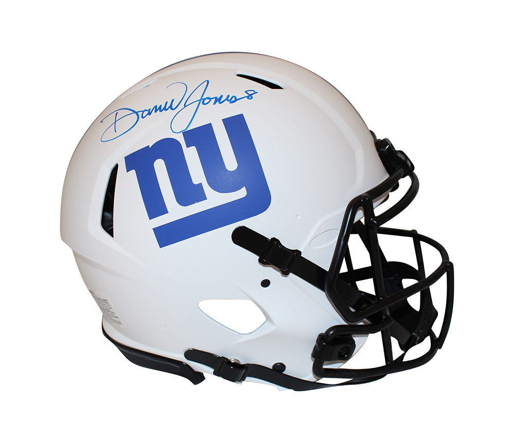 Daniel Jones Signed New York Giants Authentic Lunar Speed Helmet JSA