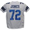 Ed Too Tall Jones Autographed/Signed Pro Style White XL Jersey JSA 25118