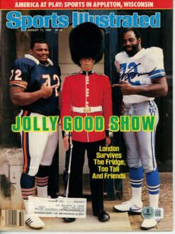 Ed Too Tall Jones Autographed Dallas Cowboys 86 Sports Illustrated Beckett 55756