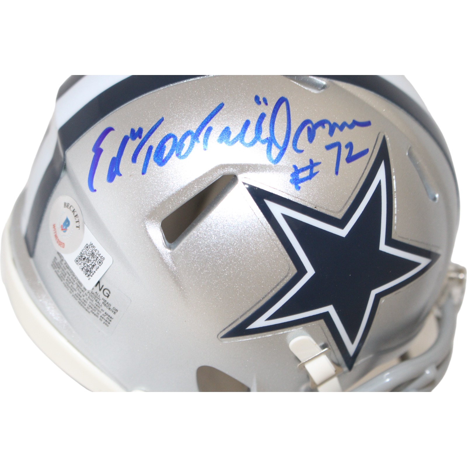 Ed "Too Tall" Jones Autographed Dallas Cowboys Mini Helmet Beckett