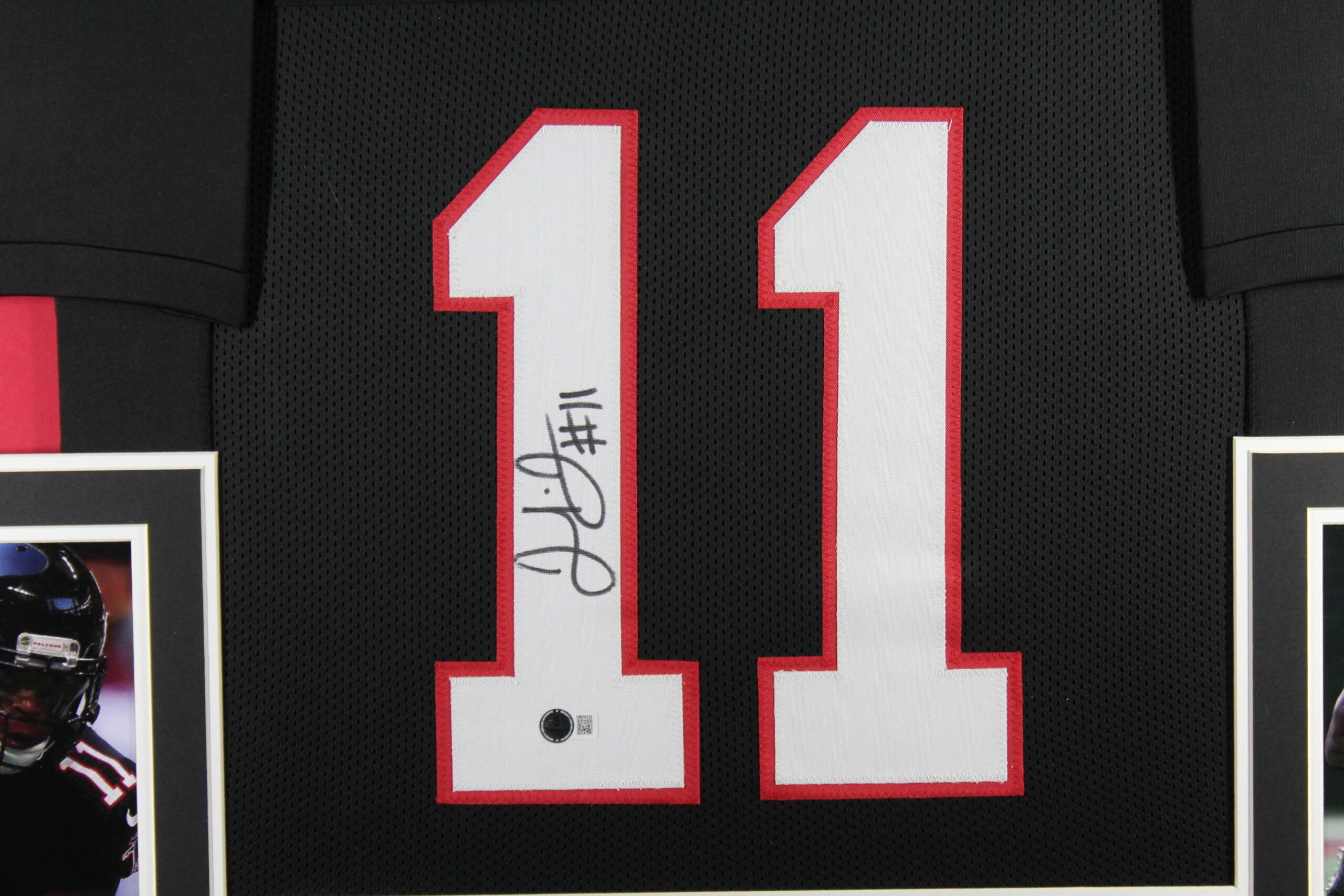 Julio Jones Autographed Pro Style Black XL Framed Jersey 35x43 Beckett 53753 2 Julio Jones Autographed Pro Style Black XL Framed Jersey 35x43 Beckett 53753