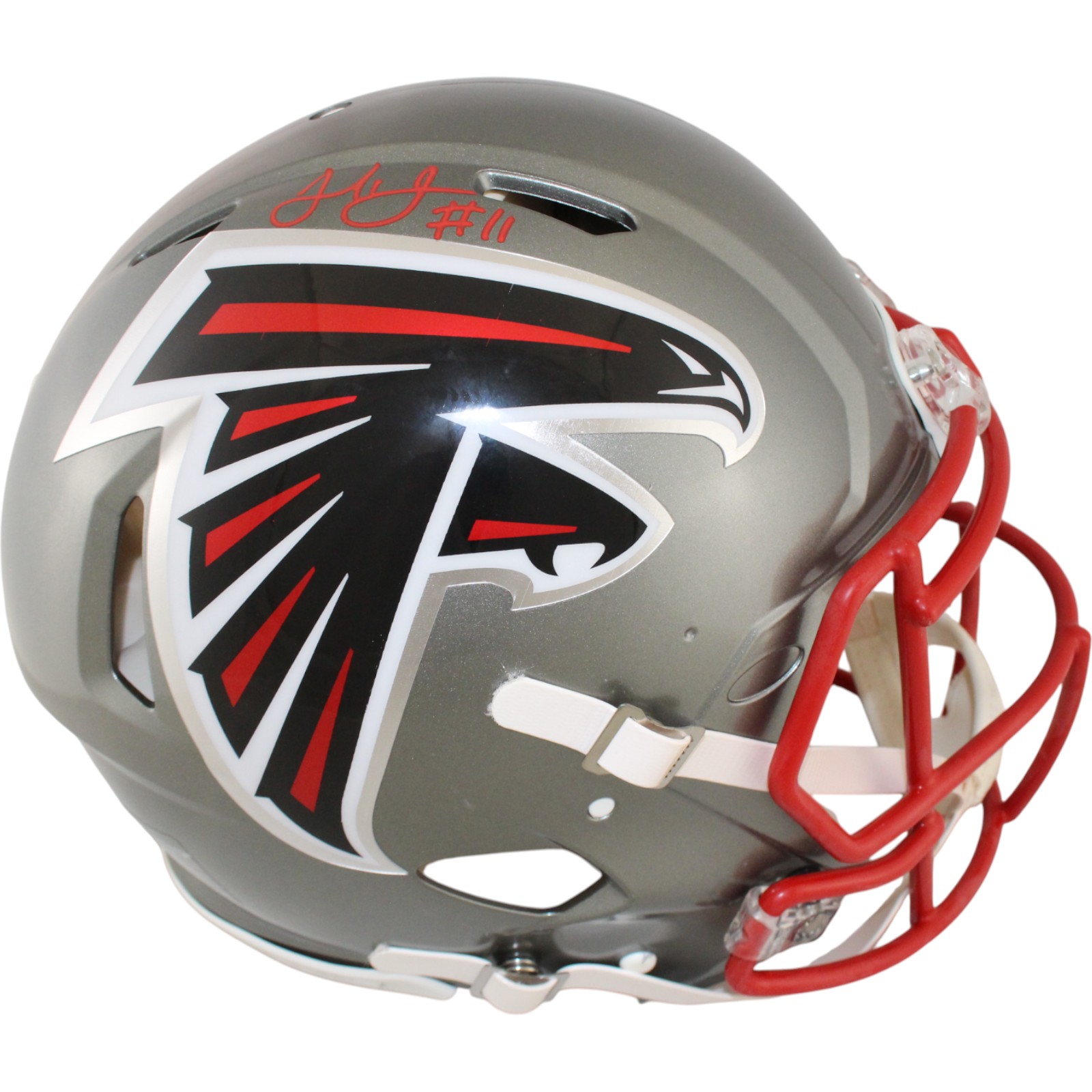Julio Jones Autographed Atlanta Falcons Authentic Flash Helmet Beckett W 51884 1 Julio Jones Autographed Atlanta Falcons Authentic Flash Helmet Beckett W 51884