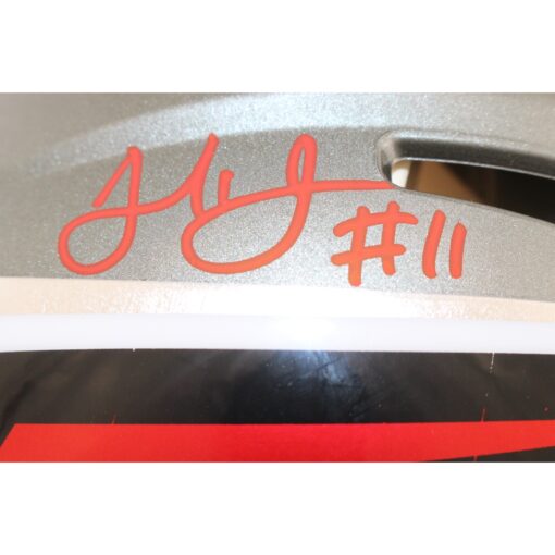 Julio Jones Autographed Atlanta Falcons Authentic Flash Helmet Beckett W 51884