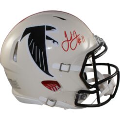 Julio Jones Autographed Atlanta Falcons Authentic Retro Helmet Beckett WIT 56448
