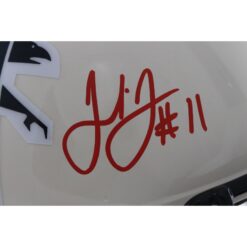 Julio Jones Autographed Atlanta Falcons Authentic Retro Helmet Beckett WIT 56448