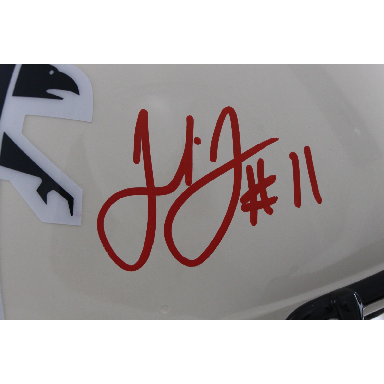 Julio Jones Autographed Atlanta Falcons Authentic Retro Helmet Beckett WIT 56448 2 Julio Jones Autographed Atlanta Falcons Authentic Retro Helmet Beckett WIT 56448