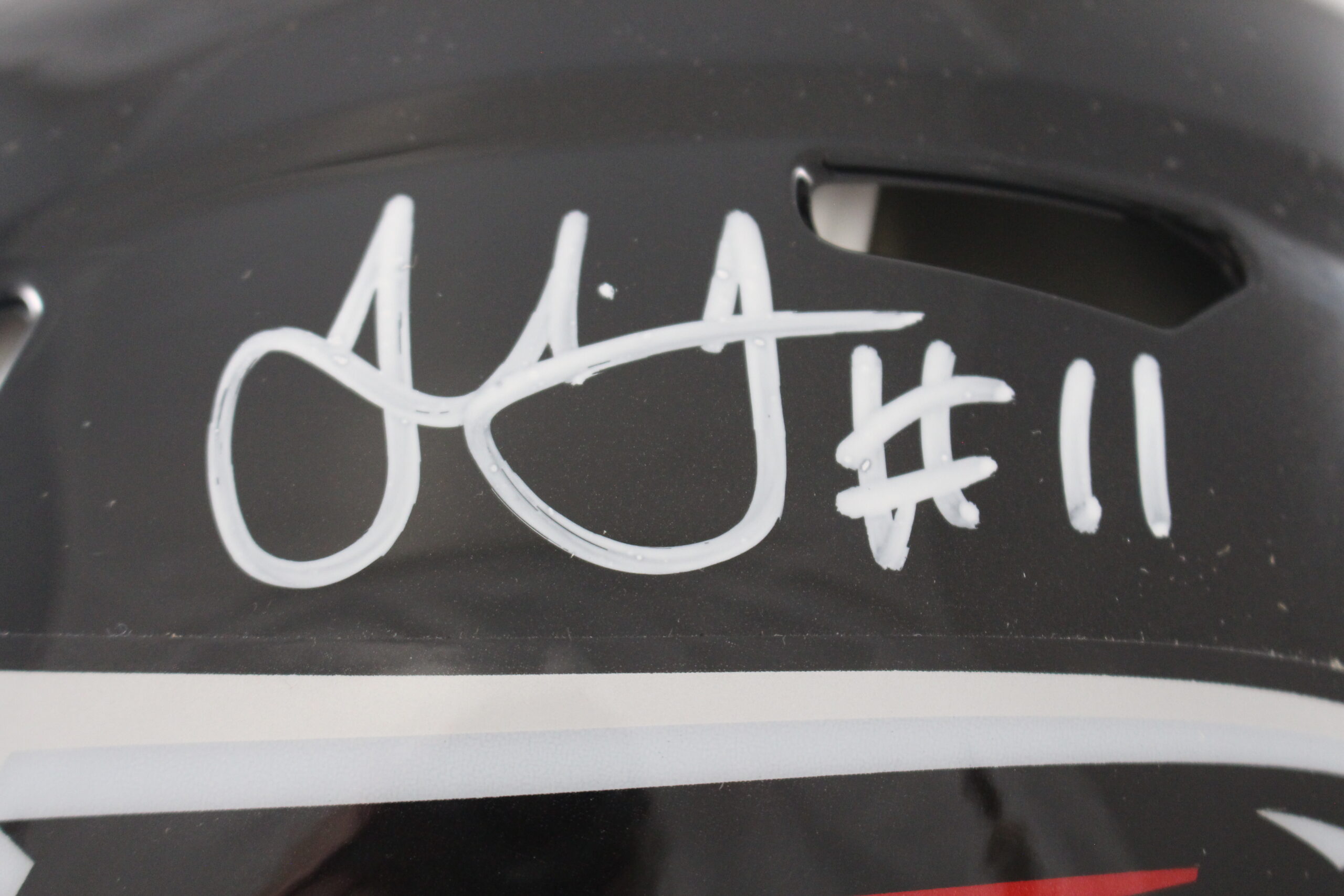 Julio Jones Autographed Atlanta Falcons Authentic TB Helmet Beckett WIT 56457 2 Julio Jones Autographed Atlanta Falcons Authentic TB Helmet Beckett WIT 56457