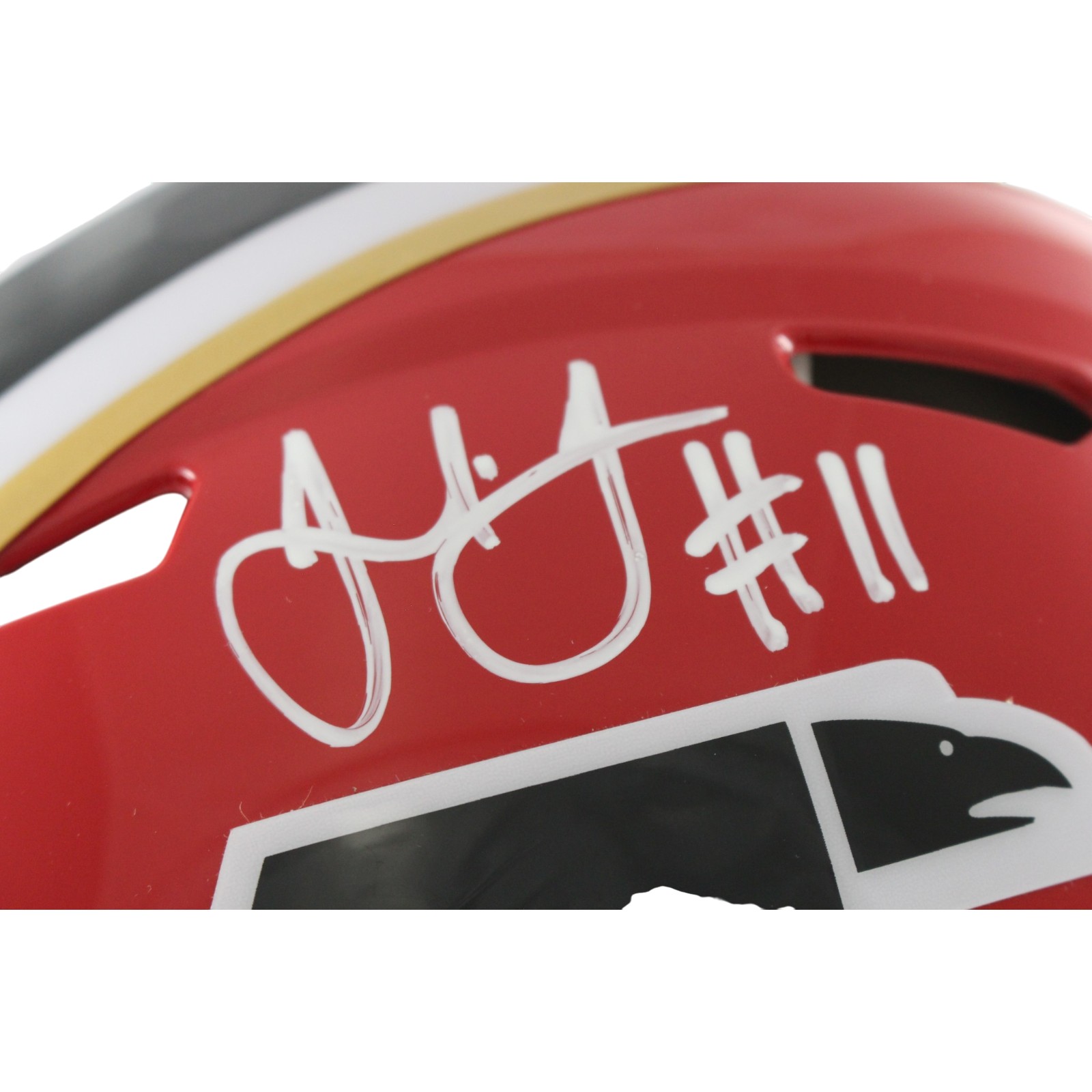 Julio Jones Autographed Atlanta Falcons Authentic TB Helmet Beckett WIT 56455 2 Julio Jones Autographed Atlanta Falcons Authentic TB Helmet Beckett WIT 56455