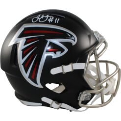 Julio Jones Autographed Atlanta Falcons F/S Helmet Beckett Witness 56459