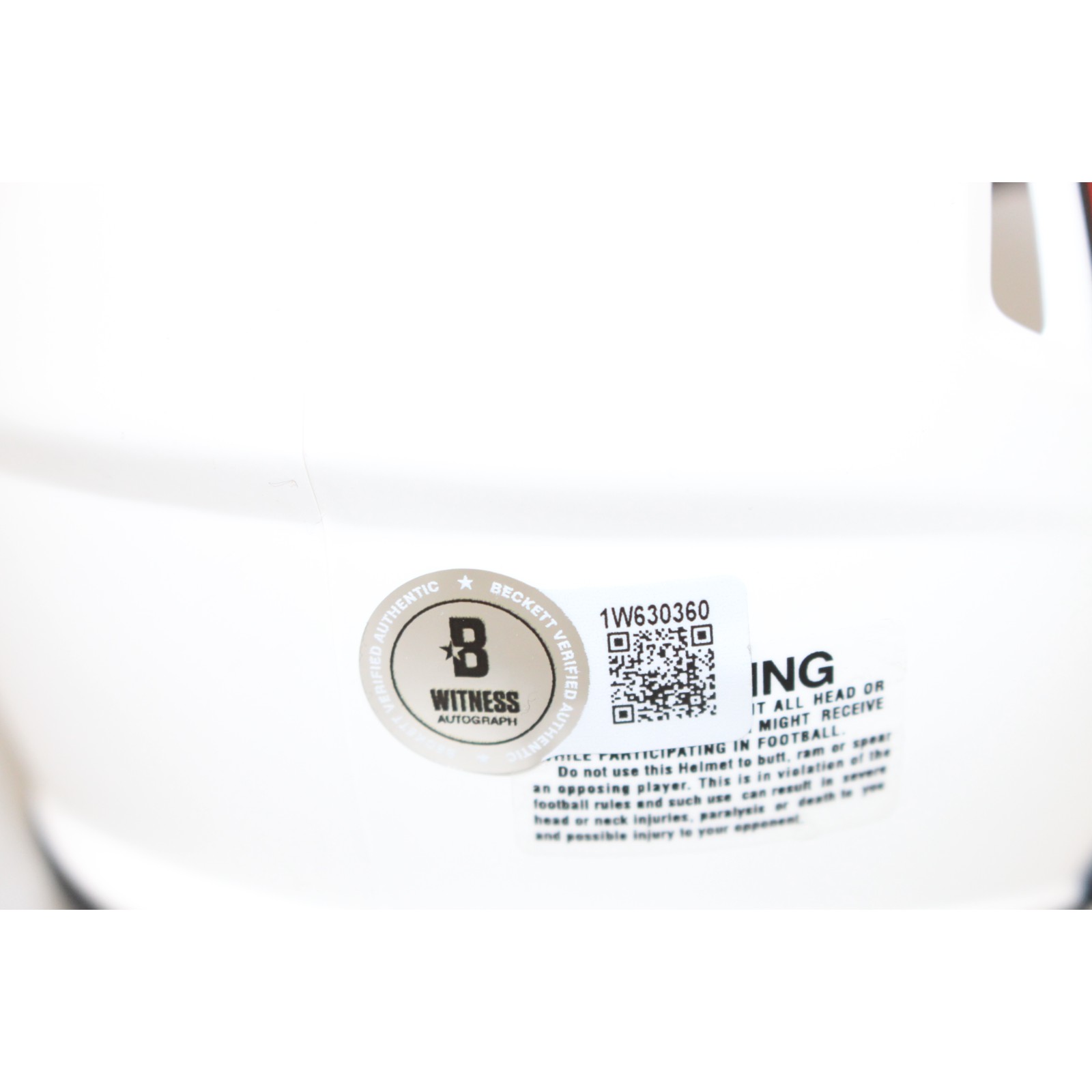 Julio Jones Autographed Atlanta Falcons Lunar Mini Helmet Beckett Witness 51870 4 Julio Jones Autographed Atlanta Falcons Lunar Mini Helmet Beckett Witness 51870