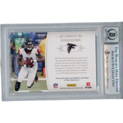 Julio Jones Autographed 2012 National Treasures Gear /99 Card Slab Beckett 53378