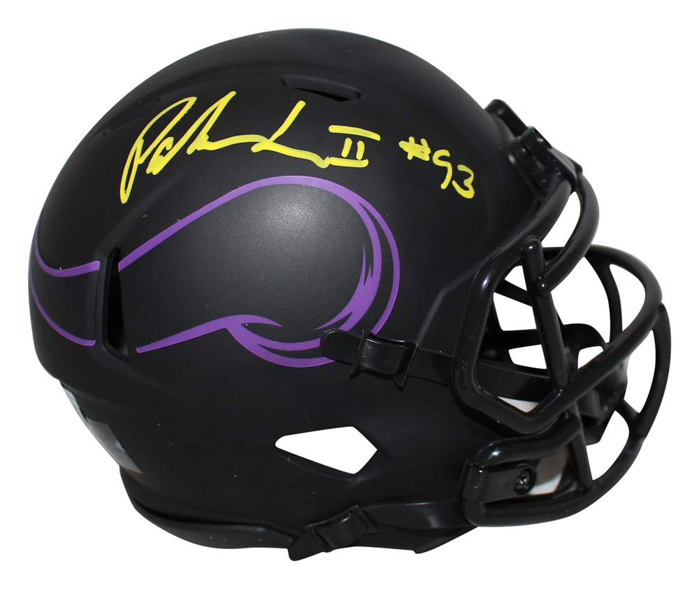 Patrick Jones Autographed Minnesota Vikings Eclipse Mini Helmet BAS