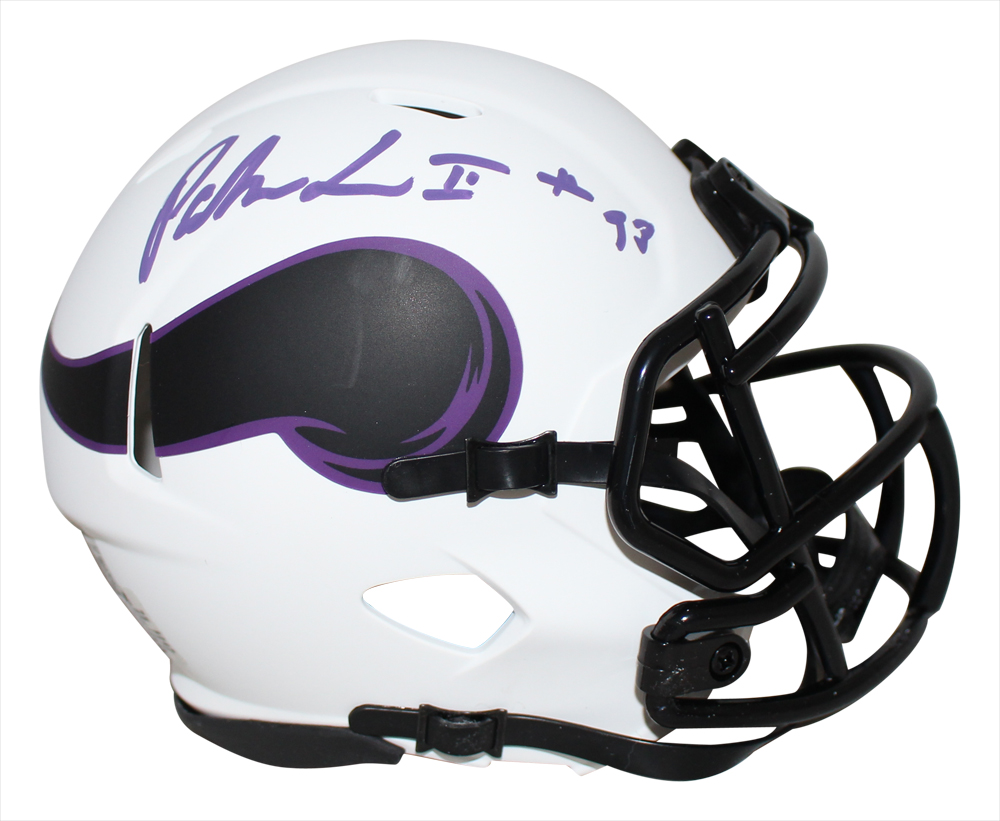 Patrick Jones Autographed Minnesota Vikings Lunar Mini Helmet BAS