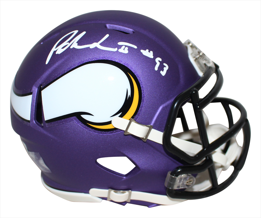 Patrick Jones Autographed Minnesota Vikings Speed Mini Helmet BAS