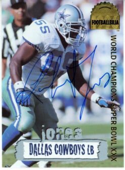Robert Jones Autographed Dallas Cowboys 1996 Collector's Edge #DCA-13 Card 55976