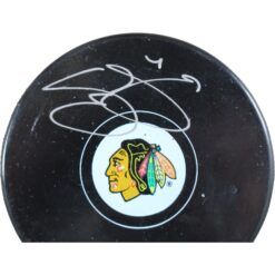 Seth Jones Autographed/Signed Chicago Blackhawks Logo Puck Fanatics 53825