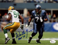 Walter Jones Autographed/Signed Seattle Seahawks 8x10 Photo HOF JSA 48598
