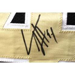 Cam Jordan Autographed/Signed Pro Style Black XL Jersey Beckett Witness 51832