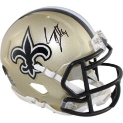 Cam Jordan Autographed New Orleans Saints Mini Helmet Beckett Witness 51858