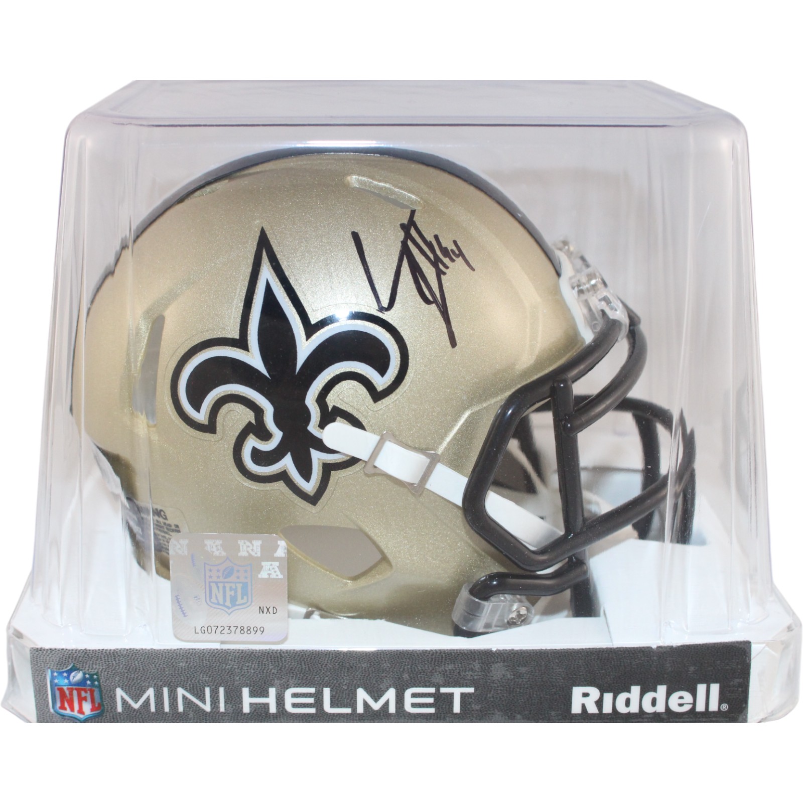 Cam Jordan Autographed New Orleans Saints Mini Helmet Beckett Witness 51858 5 Cam Jordan Autographed New Orleans Saints Mini Helmet Beckett Witness 51858
