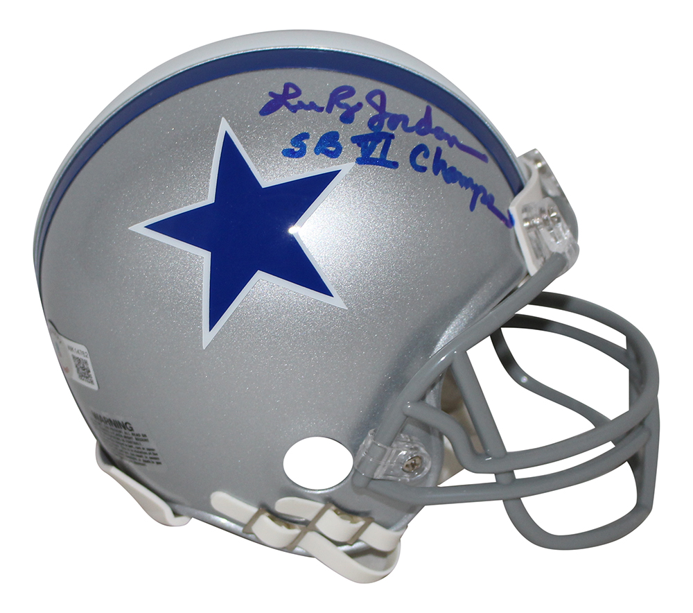 Lee Roy Jordan Signed Dallas Cowboys 1964-66 Mini Helmet SB Champs BAS