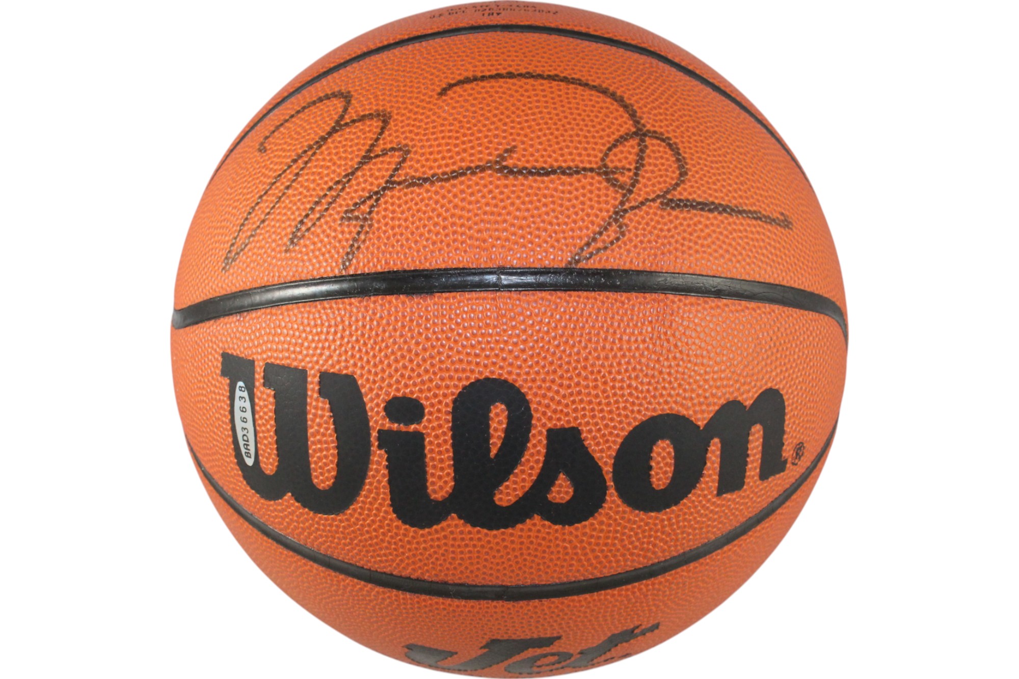 Michael Jordan Autographed Chicago Bulls Wilson Jet Basketball Upper Deck 50108