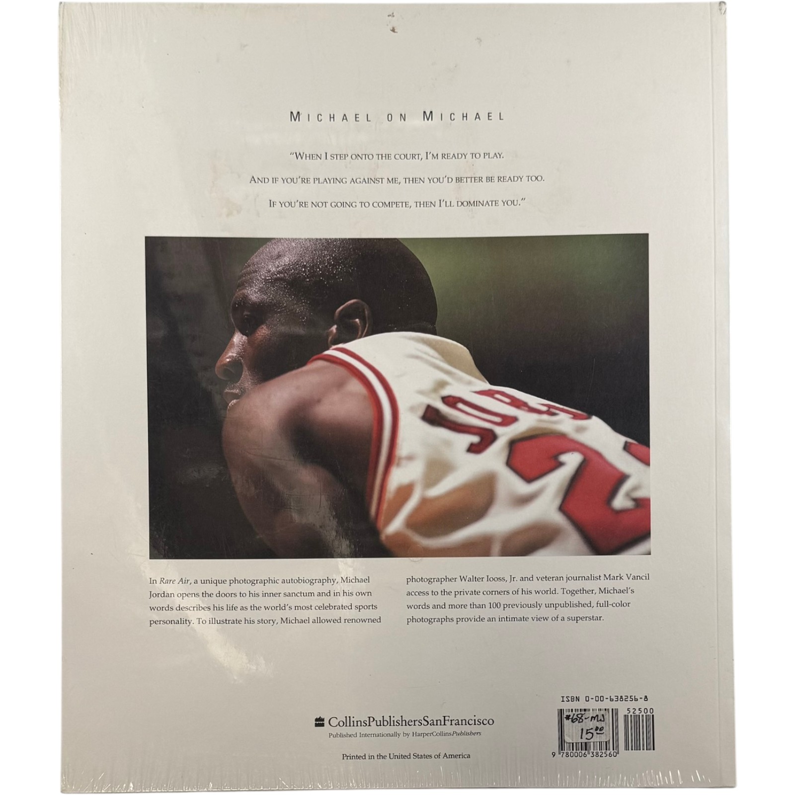 Michael Jordan Chicago Bulls "Rare Air" Collectible Paperback Book Sealed 56233