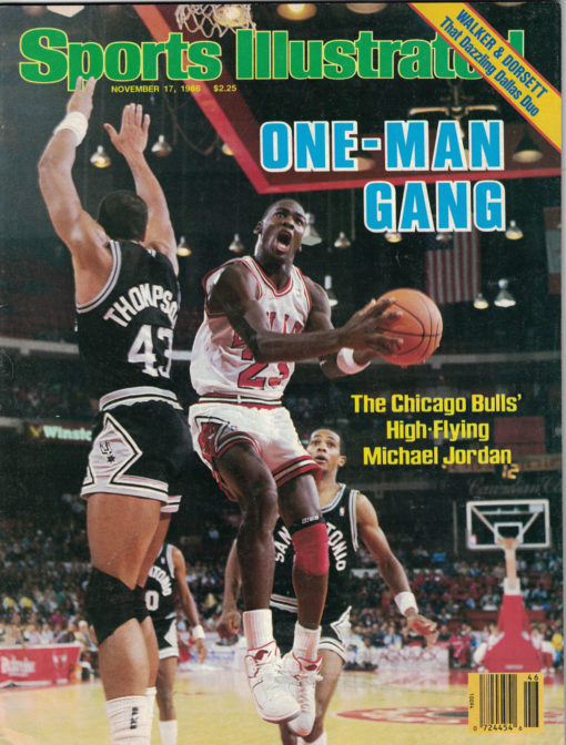 Michael Jordan Chicago Bulls 1986 Sports Illustrated Magazine Label Removed 26710
