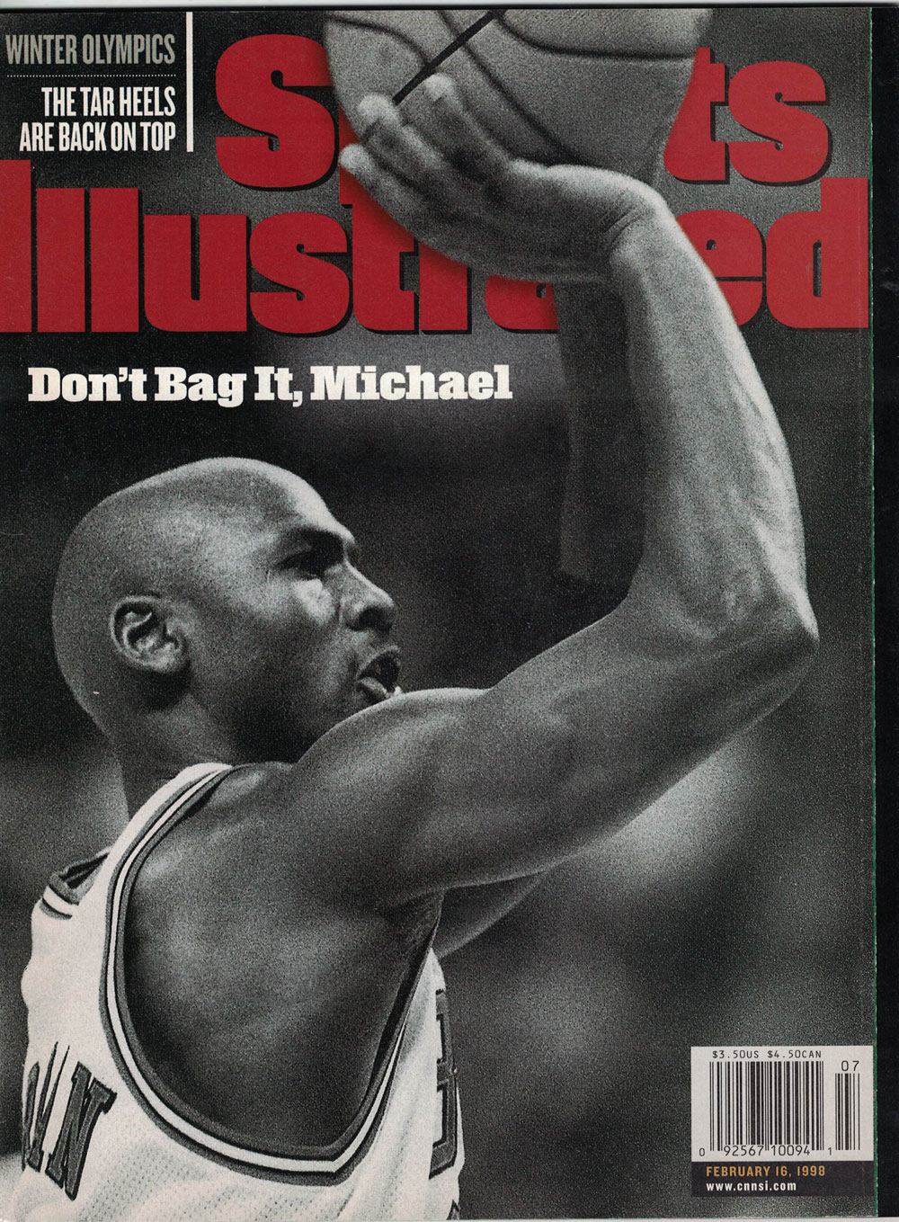 Michael Jordan Chicago Bulls 1998 Sports Illustrated Magazine No Label  26714 – Denver Autographs