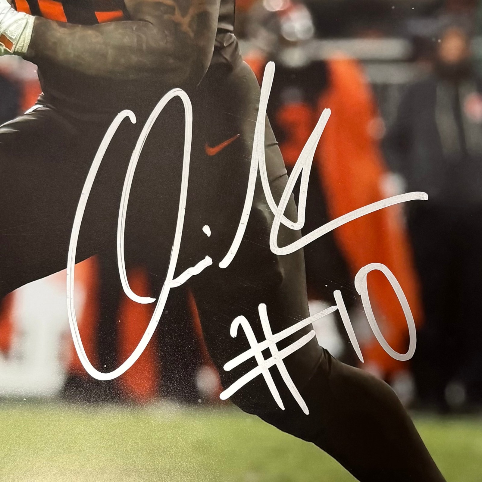Quinshon Judkins Autographed Cleveland Browns 16x20 Photo Beckett Witness 55167