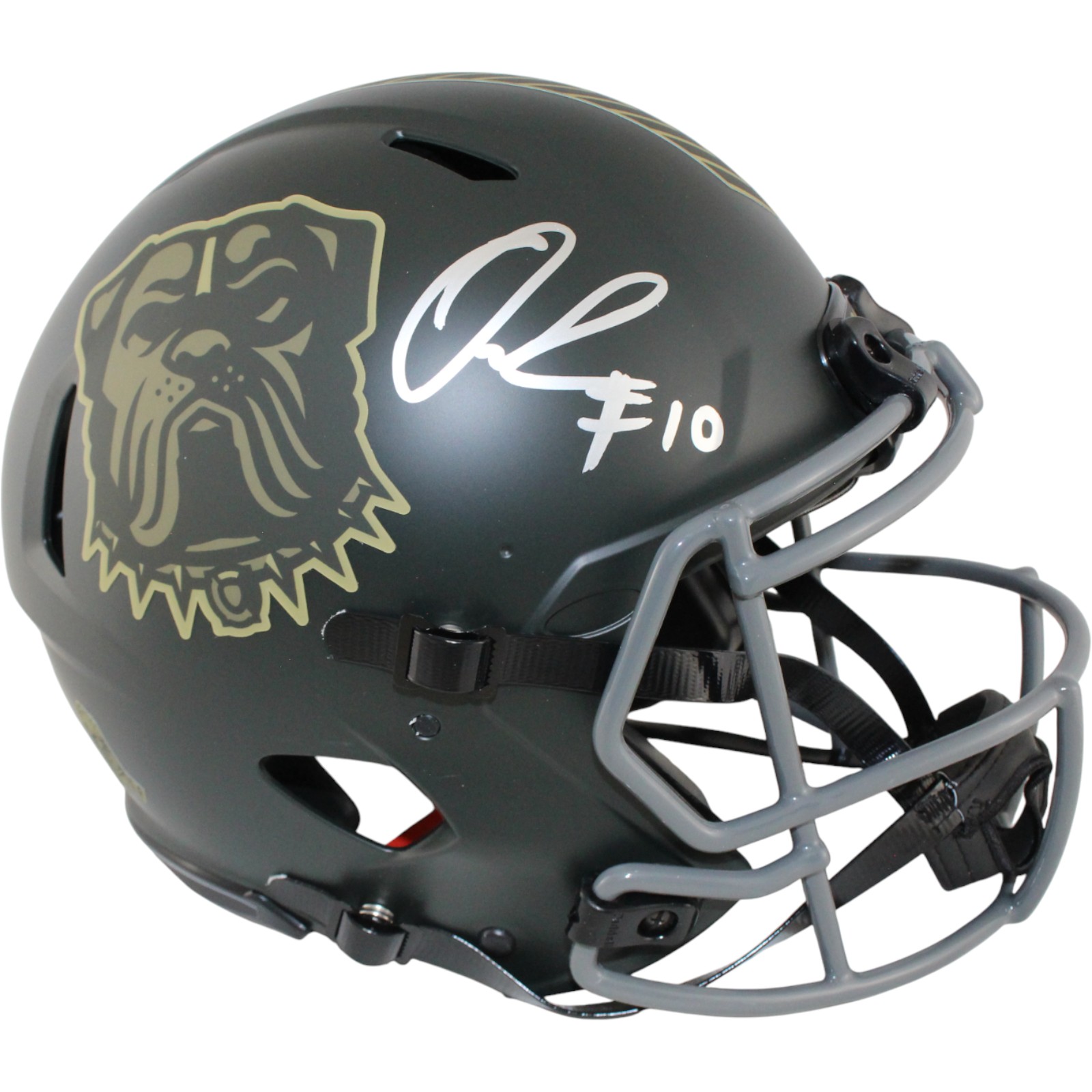 Quinshon Judkins Autographed Cleveland Browns Pro 25STS Helmet Beckett WIT 53110