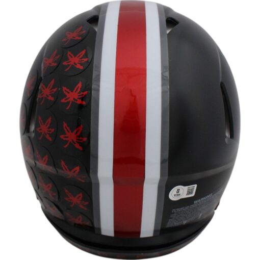 Quinshon Judkins Autographed/Signed Ohio State Buckeyes Pro Helmet 2 Ins Beckett Witness 49643