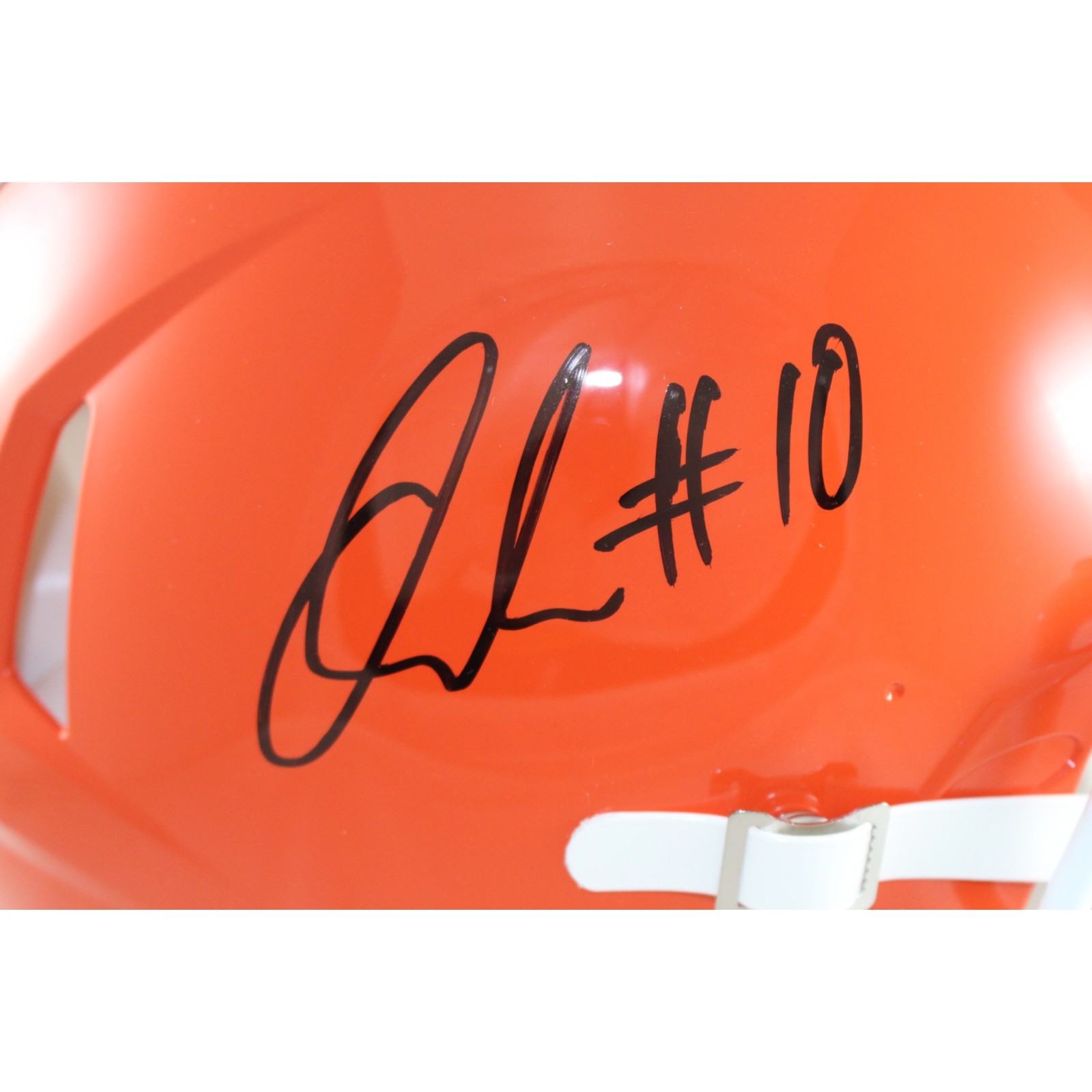 Quinshon Judkins Autographed Cleveland Browns Authentic Helmet Beckett W 55271 2 Quinshon Judkins Autographed Cleveland Browns Authentic Helmet Beckett W 55271